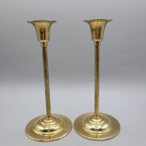 Vintage Beacon Hill Brass Candlestick Holders Pair Set of 2 8.25"